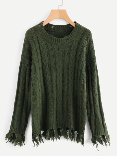 Maglione con spalle scivolate