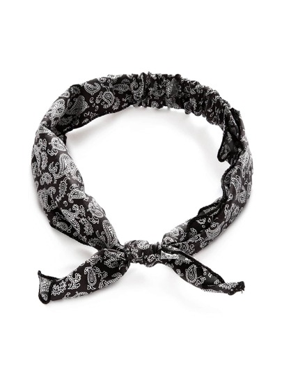 Paisley Print Tie Headband
