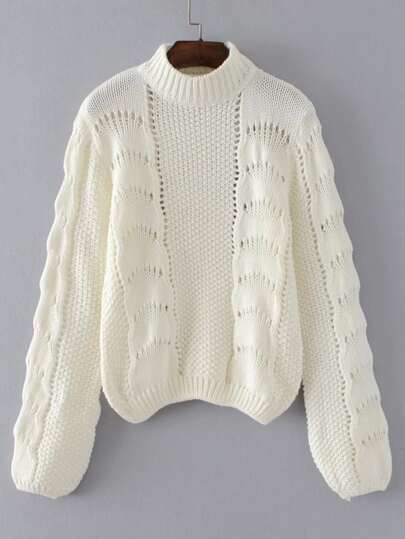 Jersey con detalle de croché