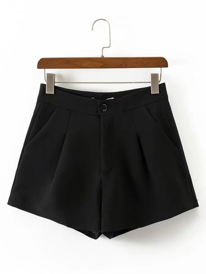 Pantaloncini a vita alta dettagliati