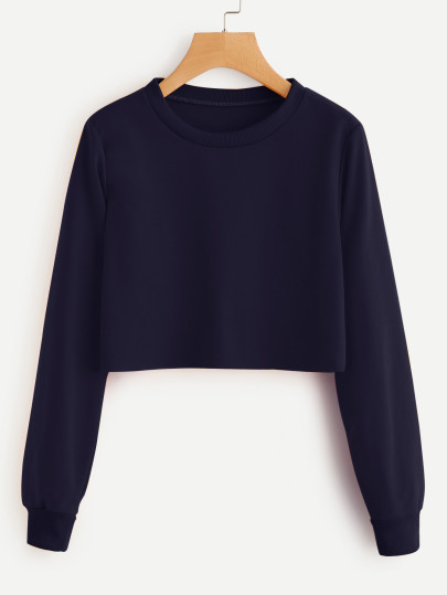Sudadera corta básica