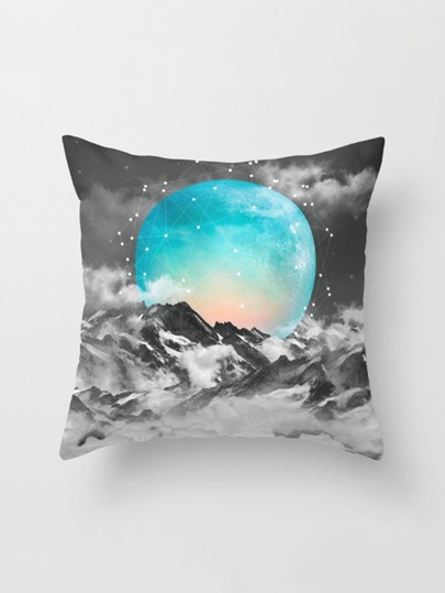 Moon Print Pillowcase Cover