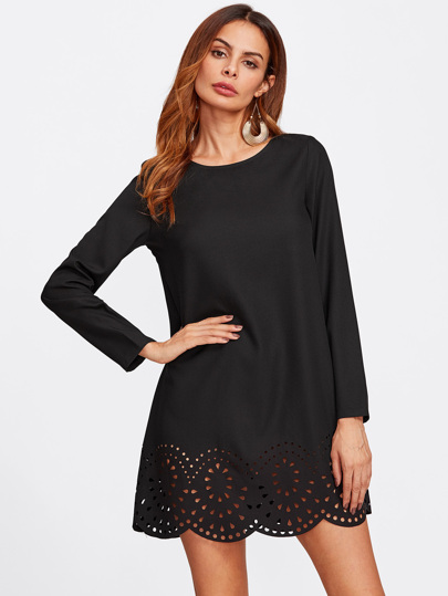 Vestido túnica cortado a láser