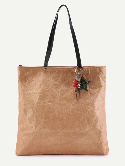 Zweifarbige Tasche mit Stern
