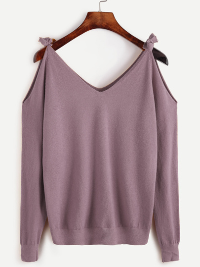 Maglione con spalle scoperte