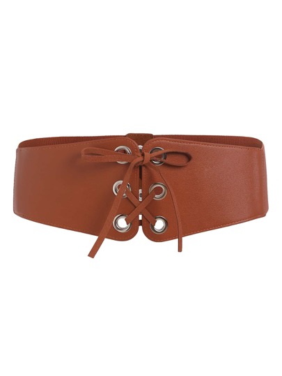 Lace Up Elastic Belt