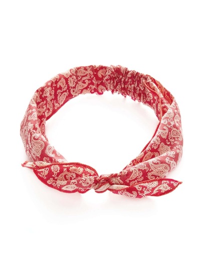 Paisley Print Tie Headband