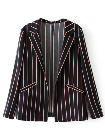 Blazer con stampa a strisce
