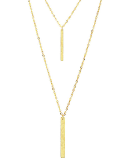 Collar cadena dorado de moda