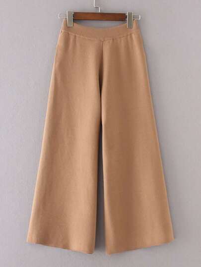 Wide Leg Knitted Pants