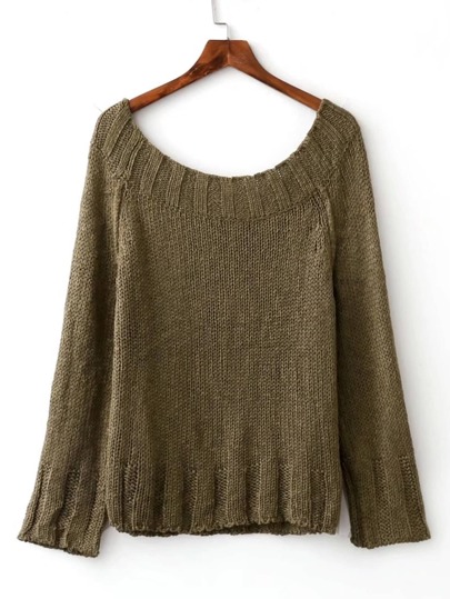 Tricot épaules dénudées côtelé