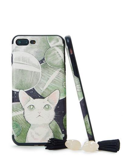 Funda de Iphone con estampado de gato