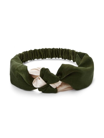 Two Tone Tie Headband