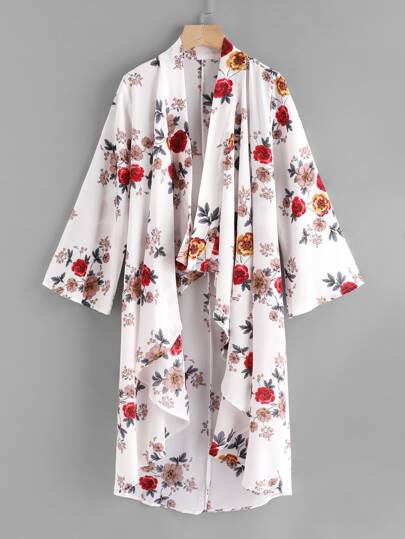 Botanical Print Kimono