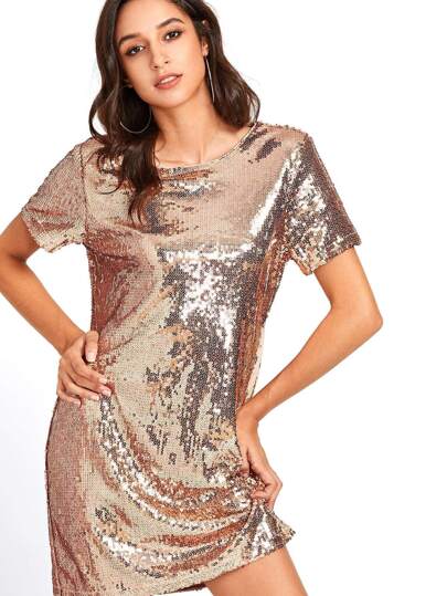 Robe tunique pailleté