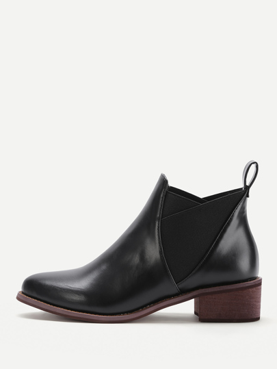 Bottes à talons hauts en PU