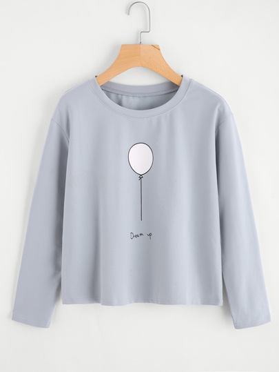 T-shirt da stampa a palloncino