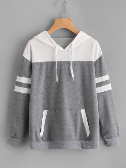 Hoodie mit Streifen