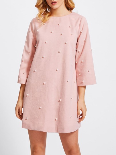 Tunika Kleid mit Perlen
