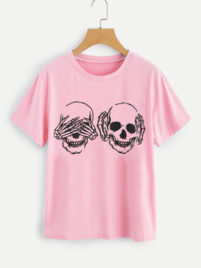Camiseta con cráneo