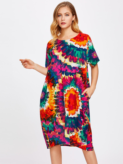 Graffiti Print Dress