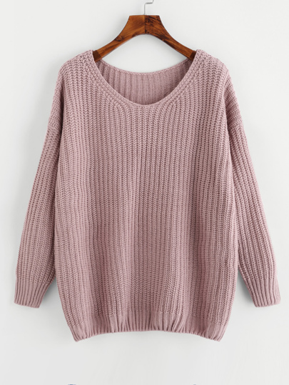 Drop Shoulder Oversize Sweater