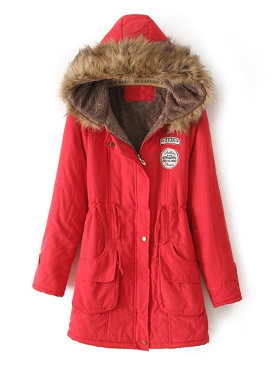 Faux Fur Lined Parka Coat