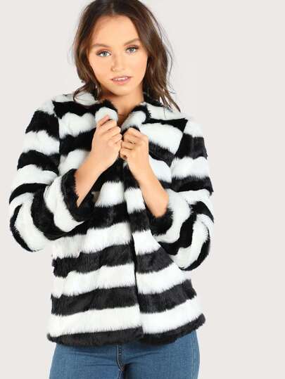 Cappotto a strisce