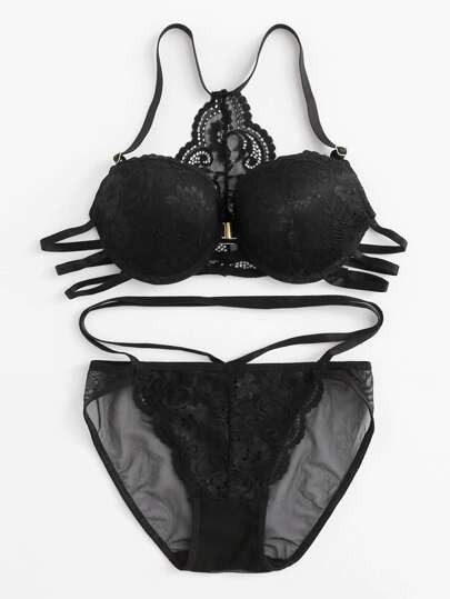 Ensemble de Linge avec lacet au dos