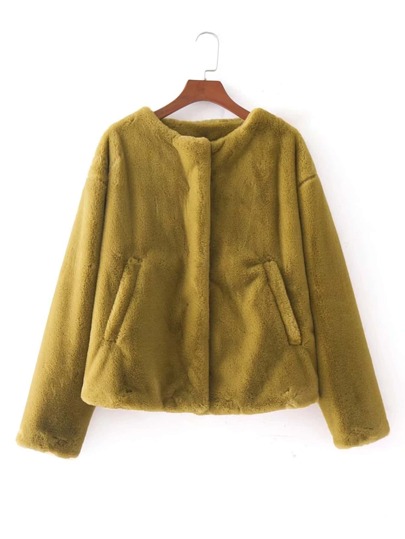 Chaqueta de pelo sintético