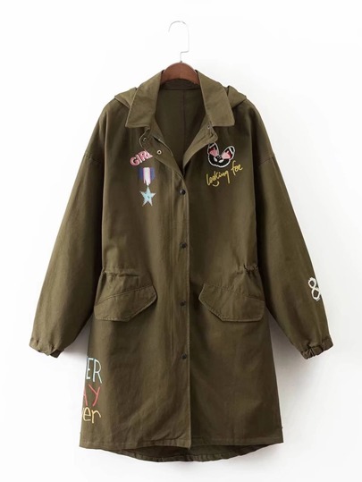 Blouson à capuche bodé