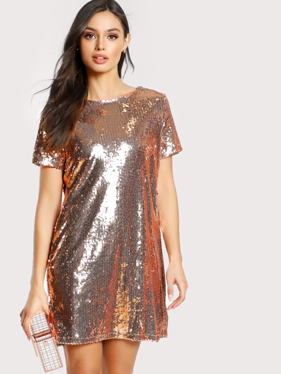 Robe tunique pailleté