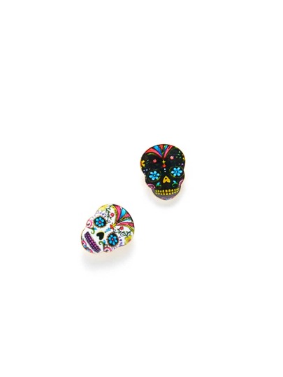 Skeleton Design Brooch Set 2pcs