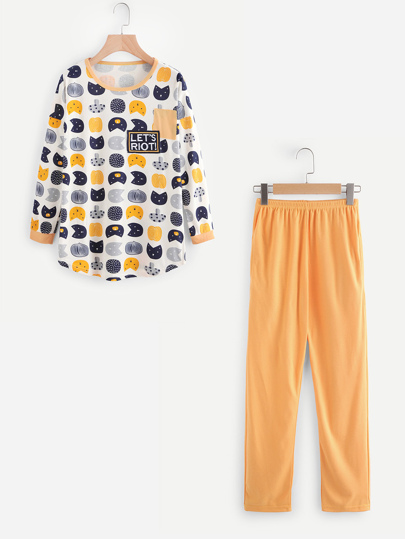 Conjunto de pijama con estampado