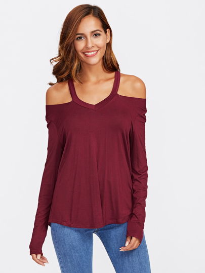T-Shirt mit Neckholder