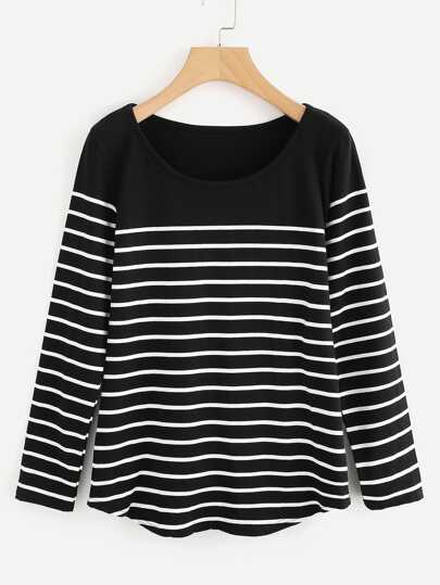 Striped Loose T-shirt