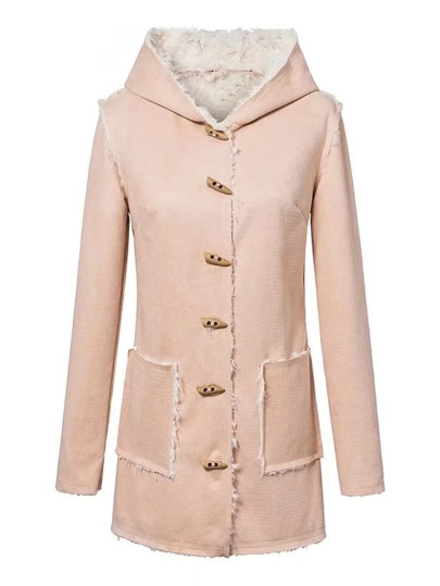 Faux Fur Lined Suede Duffle Coat