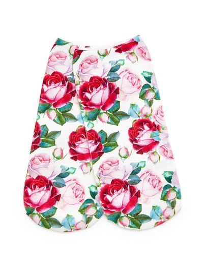Flower Print Socks