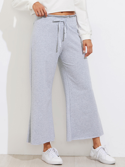 Sweat-pantalons jambe large avec ceinture