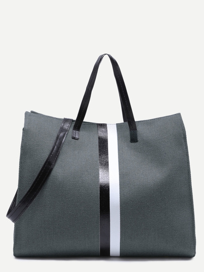Bolsa tote de lana - gris oscuro