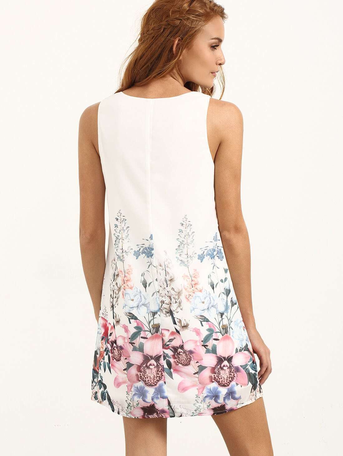 Floral Print Tank DressFor Womenromwe