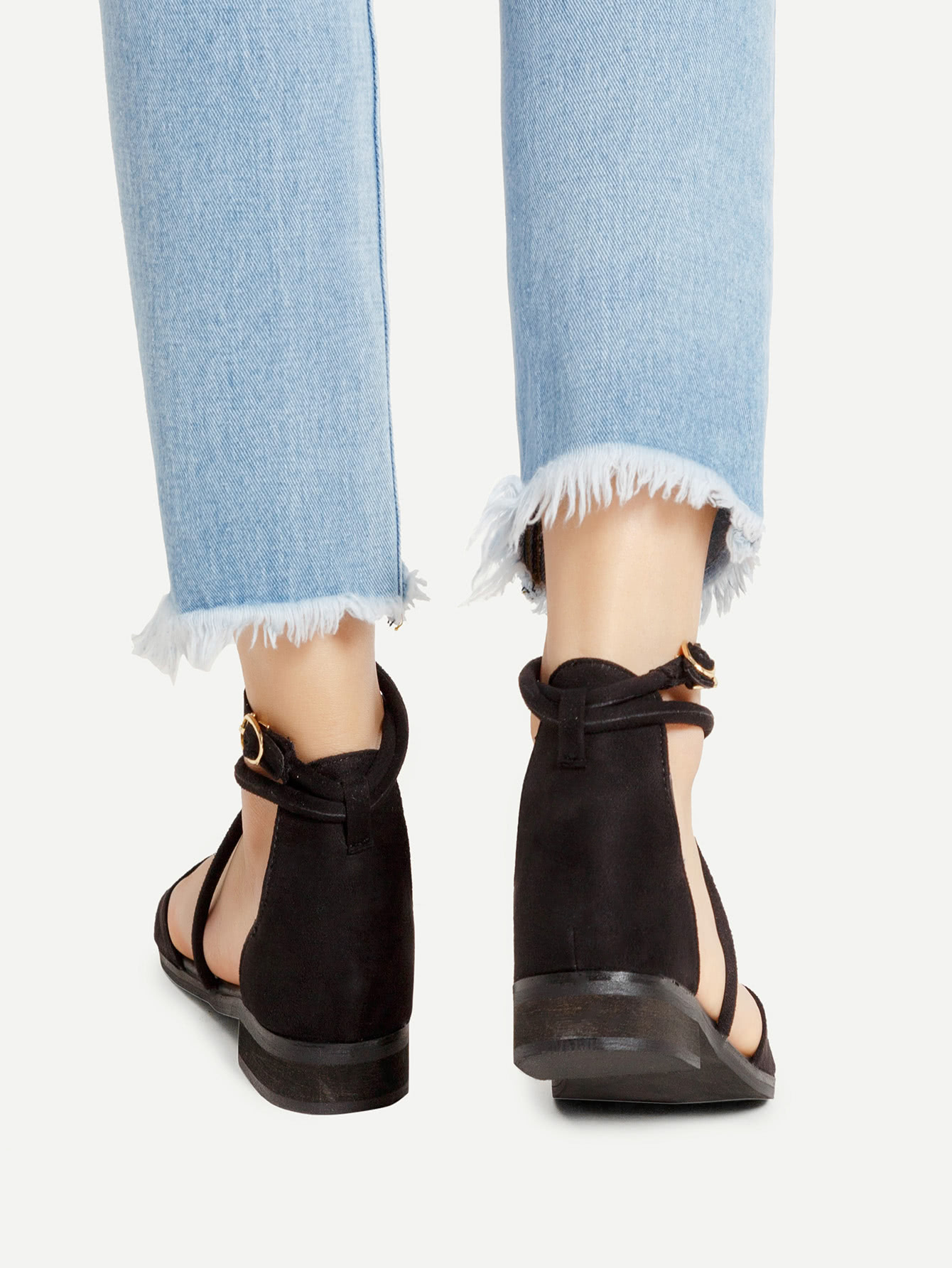 criss cross strappy open toe chunky heel tan