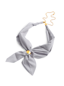 Chiffon Neckerchief With Chain