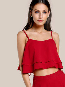 Double Layer Trapeze Cami Top