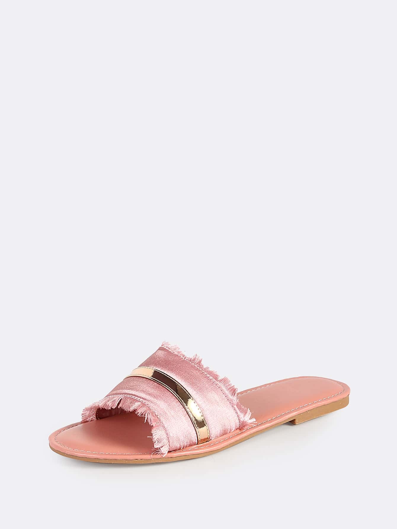 satin tie sandals