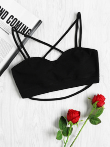 Crisscross Jersey Bralette