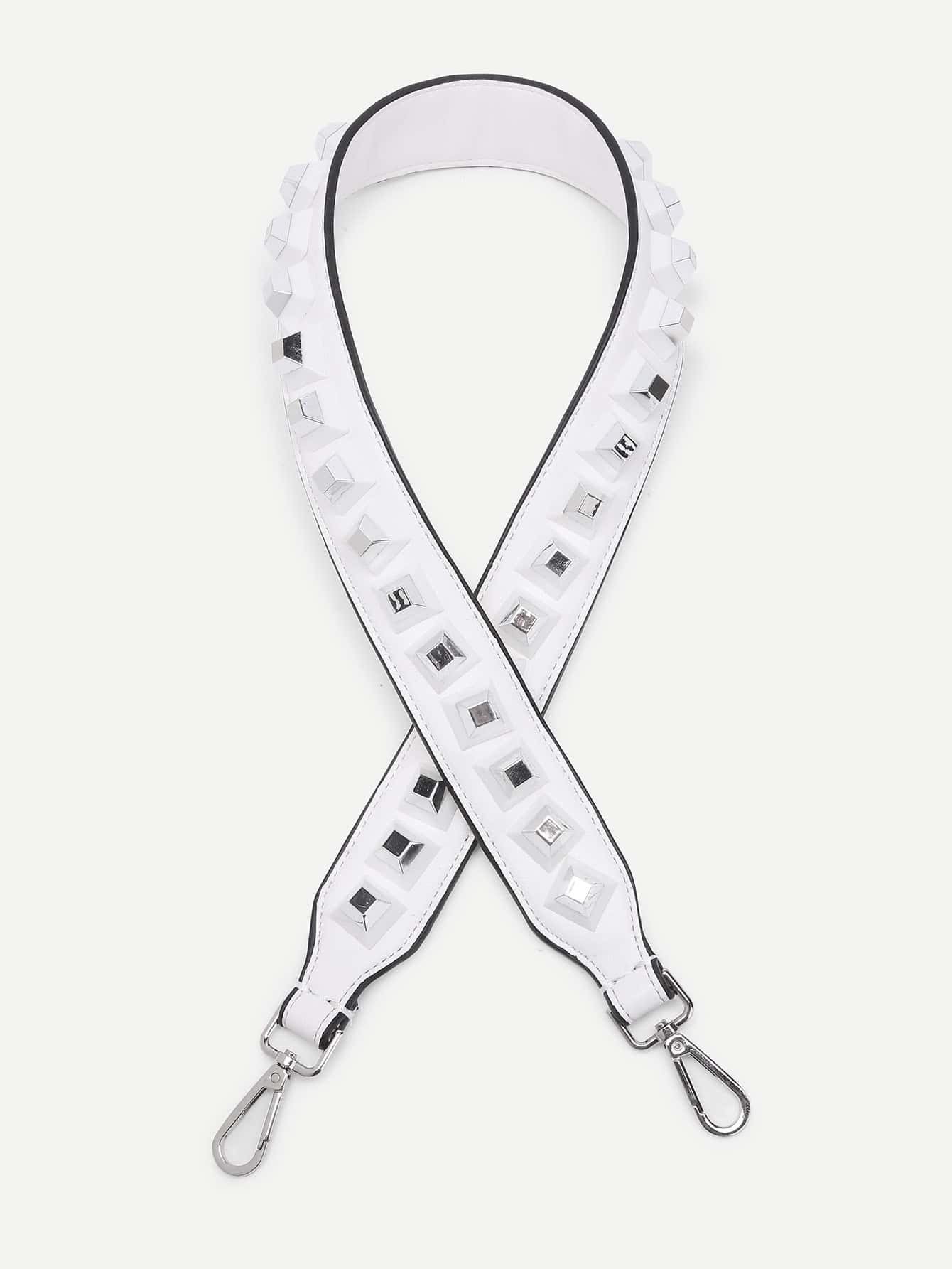 Studded Detail PU Bag Strap SheIn(Sheinside)