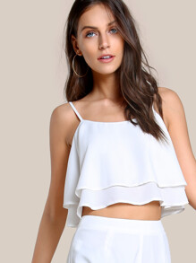 Double Layer Trapeze Cami Top