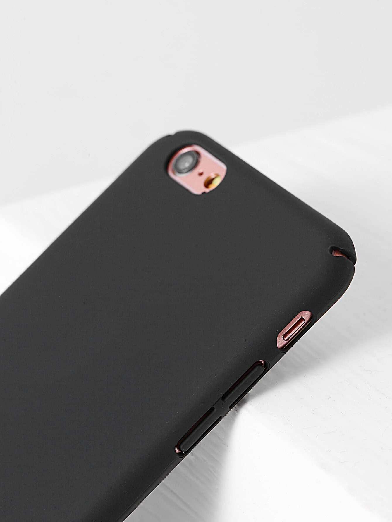 Plain iPhone Case In Black SheIn(Sheinside)