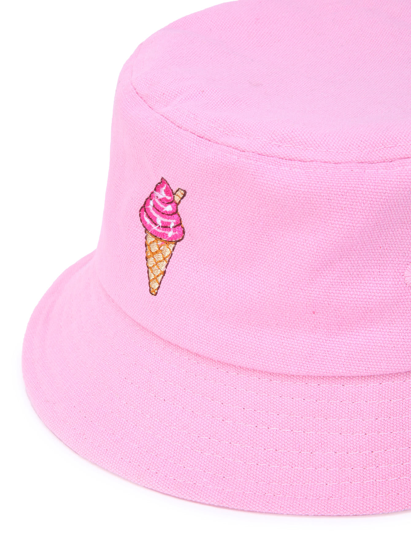 Ice Cream Embroidery Bucket HatFor Womenromwe